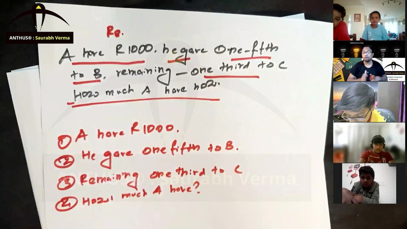 Fractions Learning Application Problems based